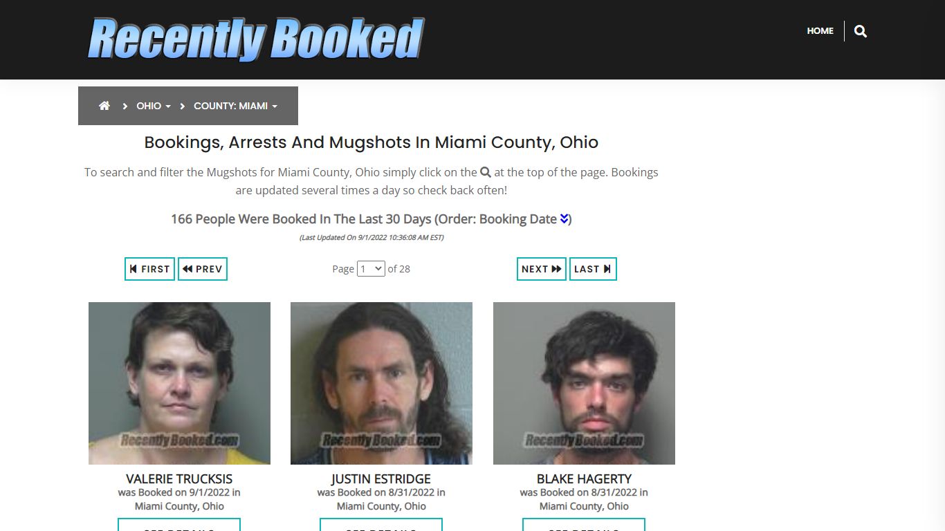 Recent bookings, Arrests, Mugshots in Miami County, Ohio - Recently Booked